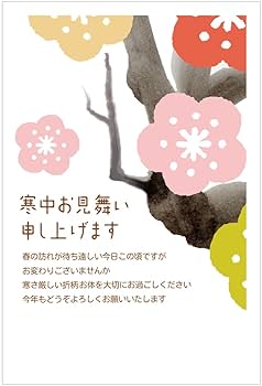 Amazon | 寒中見舞い ハガキ 5枚 切手付き官製はがき アルファ